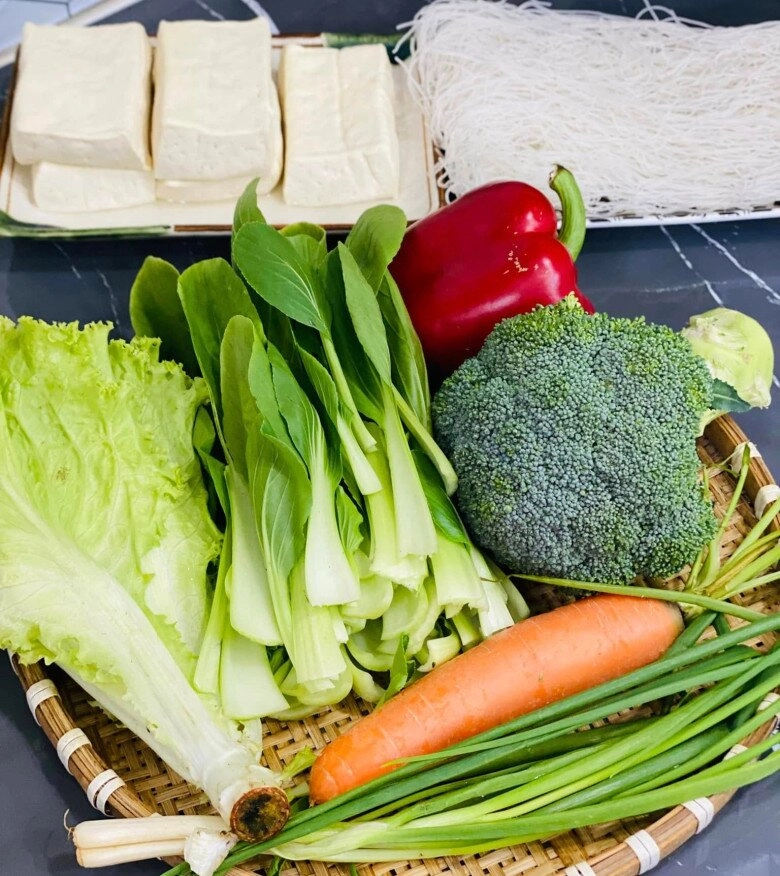 Bún xào rau củ chay thanh đạm dễ làm - 3