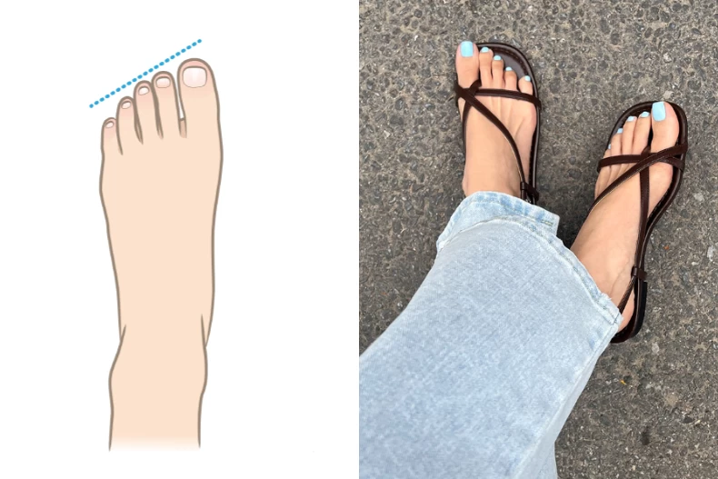Cách chọn giày sandals chuẩn dáng chân vừa đẹp vừa thon đi hoài không mỏi - 2