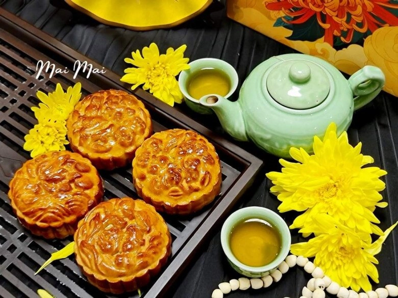 Cách làm bánh trung thu nướng thập cẩm vừa ngon lại dễ thực hiện của mẹ đảm hà nội chị em hãy thử ngay - 5