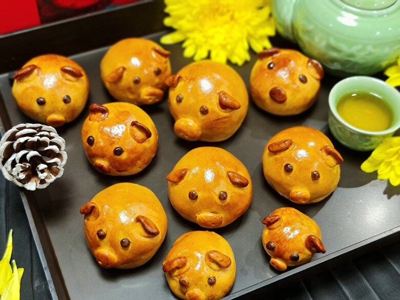 Cách làm bánh trung thu nướng thập cẩm vừa ngon lại dễ thực hiện của mẹ đảm hà nội chị em hãy thử ngay - 7