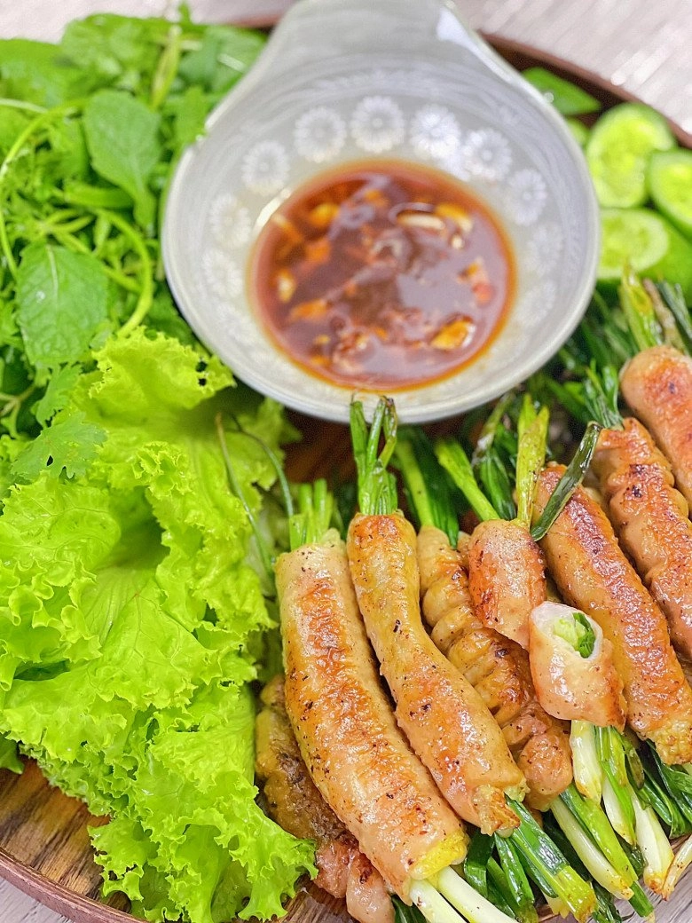 Cách làm khấu đuôi nhồi hành lá nướng thơm lừng béo ngậy cho ông xã lai rai ngon đã miệng - 9