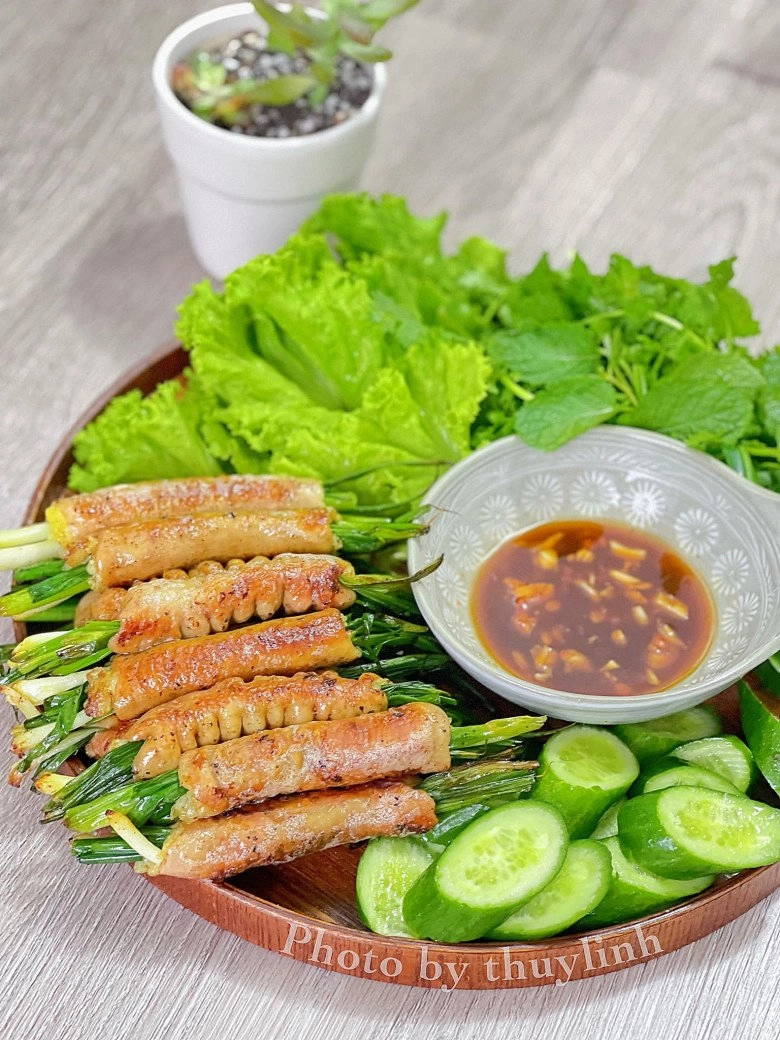 Cách làm khấu đuôi nhồi hành lá nướng thơm lừng béo ngậy cho ông xã lai rai ngon đã miệng - 10