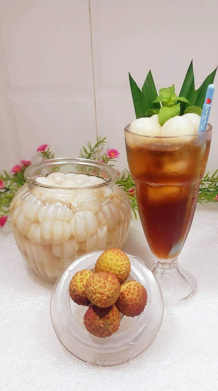 Cách làm vải ngâm thơm ngon để dành pha trà vải cực thích mát lạnh giải nhiệt ngày hè - 6