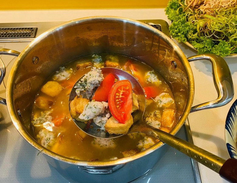 Cách nấu bún cá diêu hồng thơm ngon không tanh dễ ăn cho ngày hè của mẹ đảm sài gòn - 9