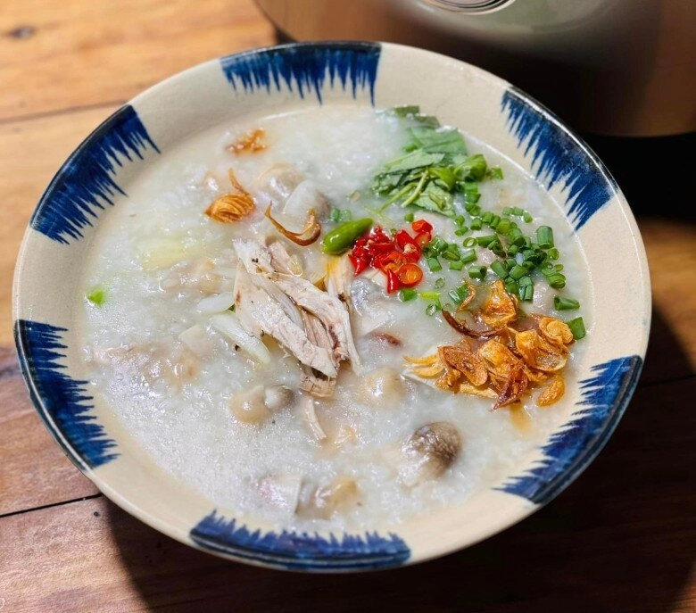 Cách nấu cháo gà nấm rơm thơm ngon bổ dưỡng cho bữa sáng - 5