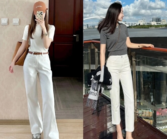 Chỉ cần một chiếc quần thần thánh này phụ nữ 40 mặc với sơ mi hay áo phông đều trông như tổng tài - 1
