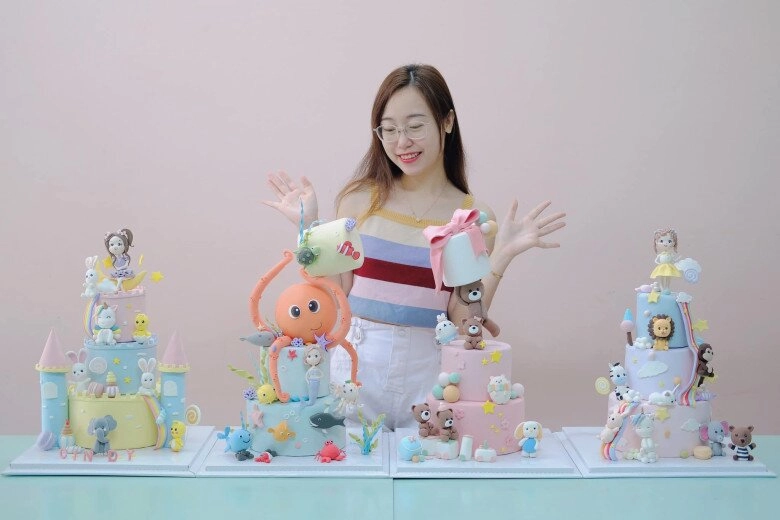 Chiếc bánh trung thu 3d đang bùng nổ mxh nặng gần 30kg hình nhà cổ đậm chất hồi ức làm 5 ngày mới xong - 1