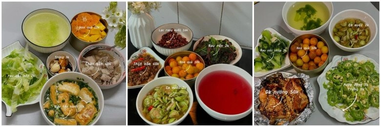 Cô gái ở hà nội chia sẻ mâm cơm từ 4 món chỉ 18000 đồngngười gây tranh cãi - 1