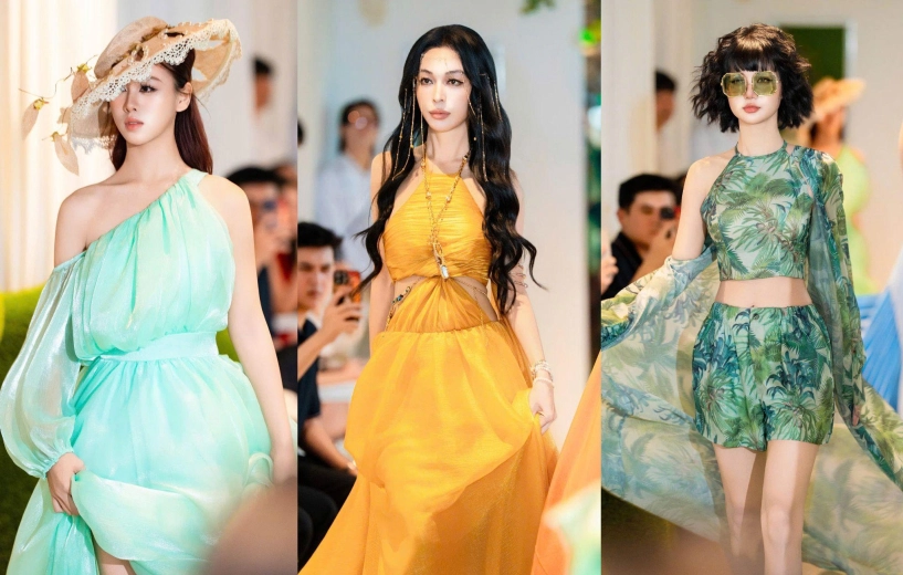Dàn người mẫu ấn tượng trong loạt thiết kế đậm chất hè của ntk thanh hương bùi - 6
