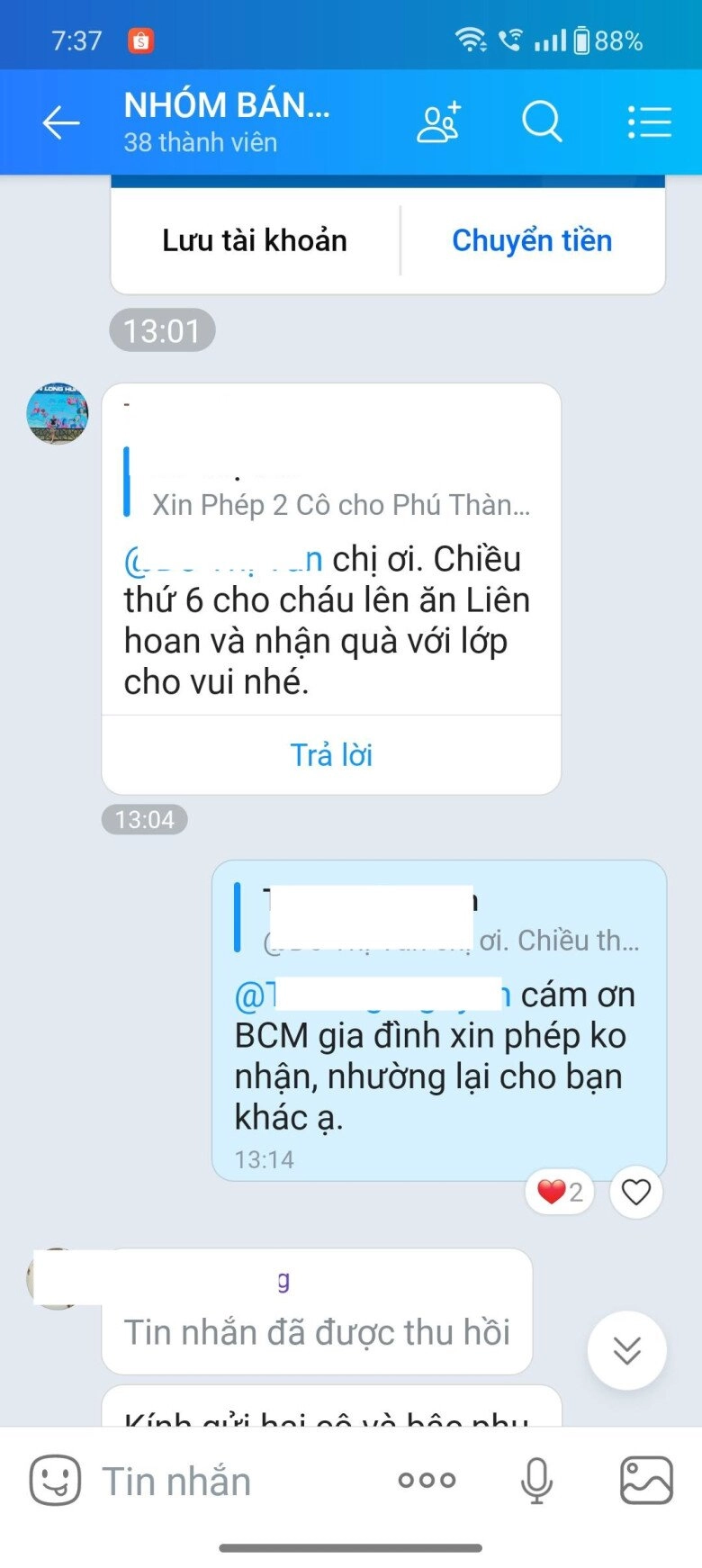 Đăng tin nhắn trong group chat lớp mẹ việt bị cõi mạng chỉ trích vì từ chối cho con nhận phần thưởng cuối năm - 1