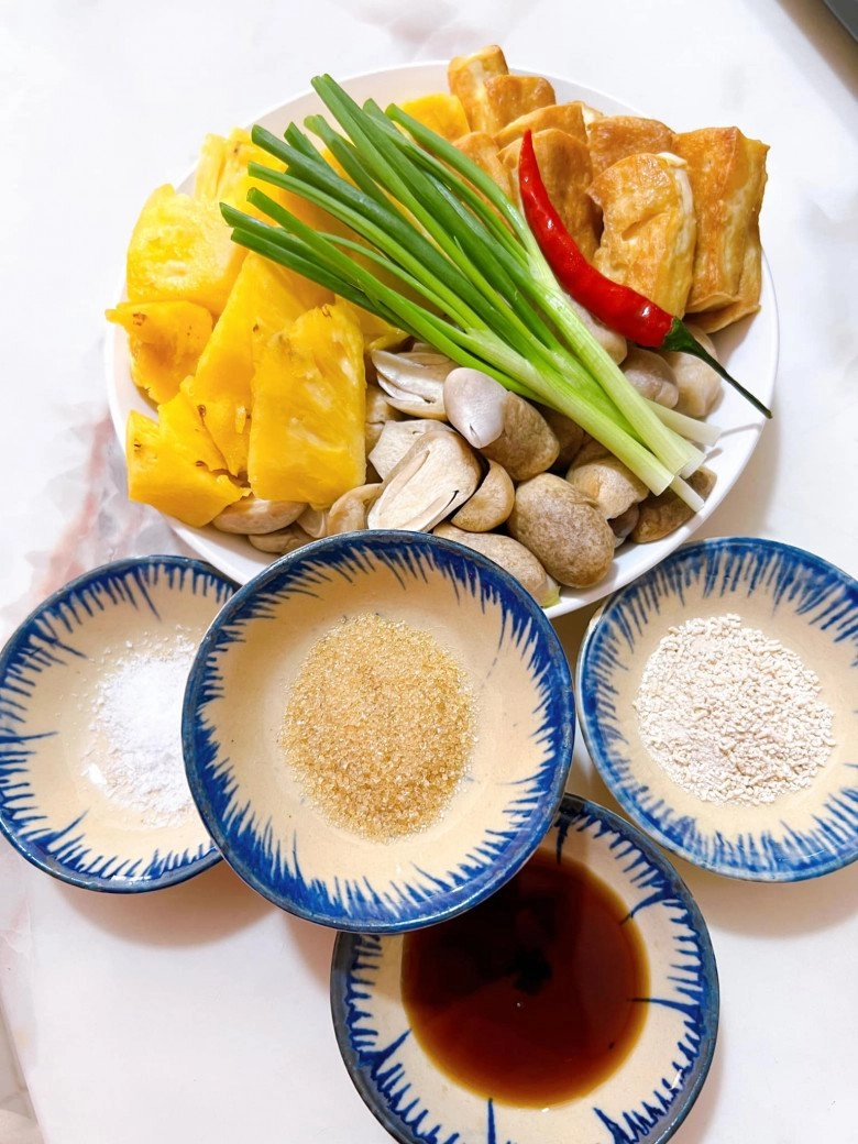 Đậu hũ kho nấm dứa chay đơn giản thanh đạm mà cực ngon miệng của mẹ đảm sài gòn - 2