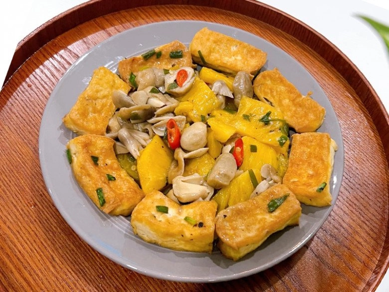 Đậu hũ kho nấm dứa chay đơn giản thanh đạm mà cực ngon miệng của mẹ đảm sài gòn - 6