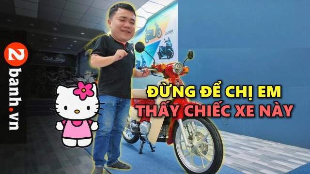 Điểm danh những chi tiết đặc biệt trên phiên bản honda super cub hello kitty vừa cập bến việt nam - 1