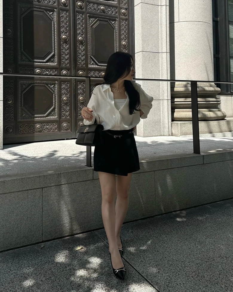Hè này mặc gì đi làm tham khảo 20 outfit ruột của các blogger thời trang cao dưới 1m60 mà hack dáng như 1m70 - 5
