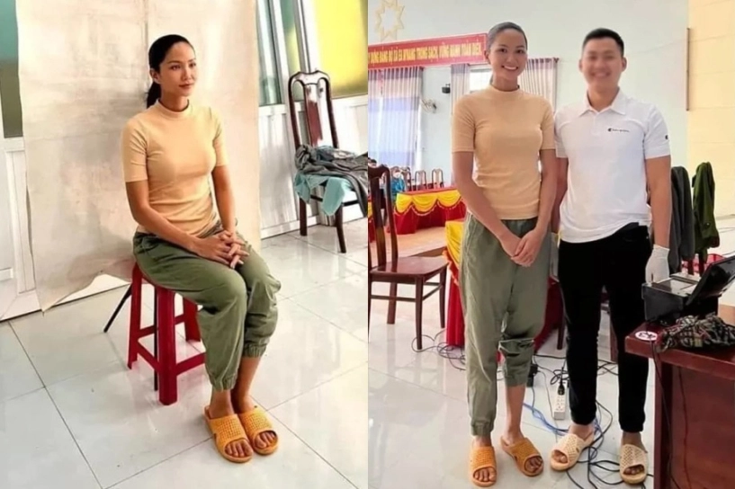 Hhen niê gây chú ý vì xỏ dép lê đi đăng ký kết hôn - 5