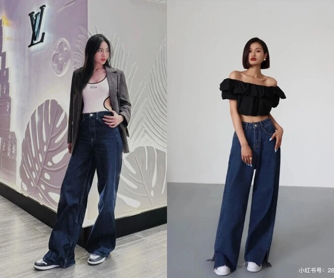 Hội sành mặc đang đua nhau săn lùng quần jeans màu gì mà lên dáng đỉnh mặc đâu nổi đó - 1