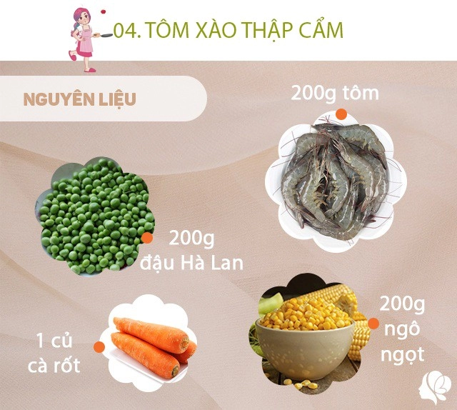 Hôm nay ăn gì bữa cơm vừa ngon lại dễ ăn thanh mát cho chiều 1-5 - 8