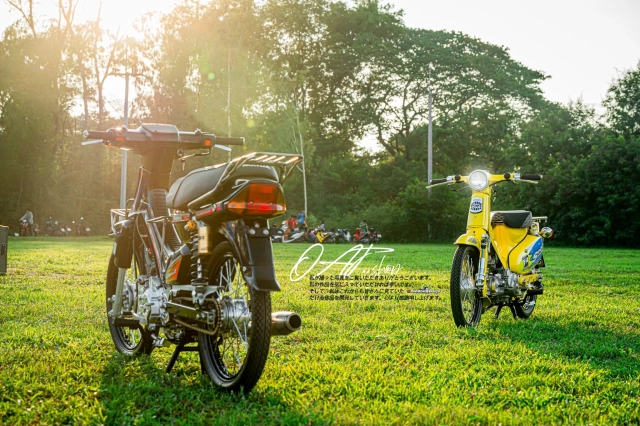 Honda super cub độ phong cách spoon sport gã giò gà cháy phố với tone vàng xanh mê mẩn - 2