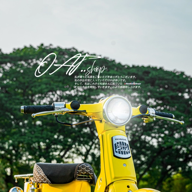 Honda super cub độ phong cách spoon sport gã giò gà cháy phố với tone vàng xanh mê mẩn - 3
