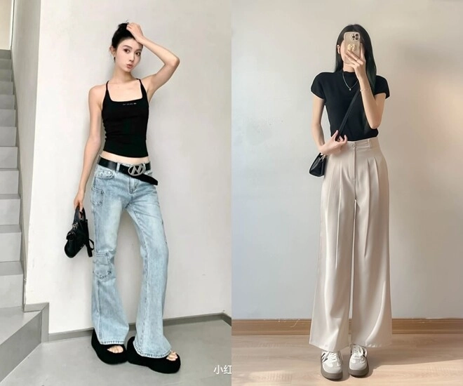 Không phải ai mặc quần cạp cao cũng đẹp quy tắc 2 bàn tay giúp chị em chọn chuẩn kiểu quần tôn dáng kéo chân nhất - 1