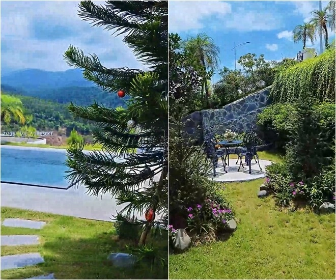 Khu vườn mùa hè ở biệt thự trên núi của vợ chồng diễn viên mạnh trường hoa giăng lối cây trĩu quả - 12