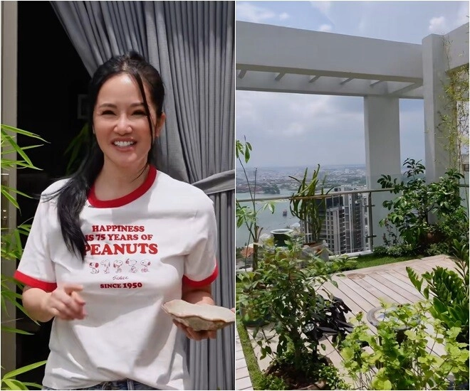 Khu vườn trên cao ở penthouse mới giúp hồng nhung chữa lành sau biến cố diva khoái chí thu hoạch ngọc xanh - 1