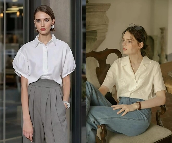Kiểu áo trông thanh lịch hơn áo phông thoải mái hơn sơ mi giúp chị em trông thon gầy mà ai cũng nên có trong hè này - 1