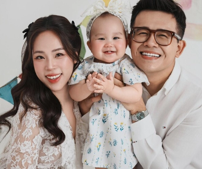 Làm bố lần đầu ở tuổi u40 nam mc giàu nhất nhì vtv đặt tên cho con gái 4 chữ rất đặc biệt - 1