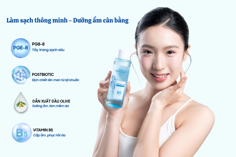 Lemond postbiotic micellar water chuẩn mực mới cho nước tẩy trang hiện đại - 2