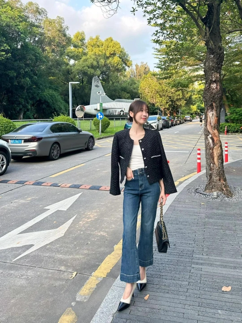 Mặc quần jeans xắn gấu nên chọn mang đôi giày nào thay thế giày búp bê bằng 5 kiểu này đảm bảo đẹp - 10