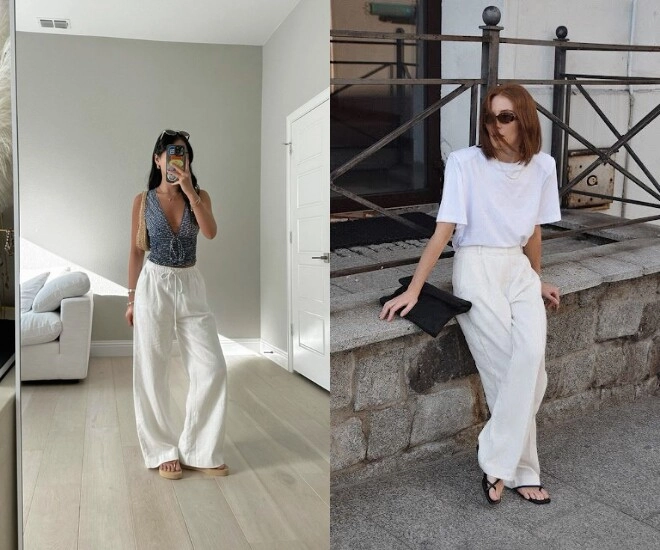 Mặc quần linen trắng mang giày gì cho đậm chất tiểu thư tham khảo ngay 8 mẫu giày này để diện linen đẹp như gái pháp - 1