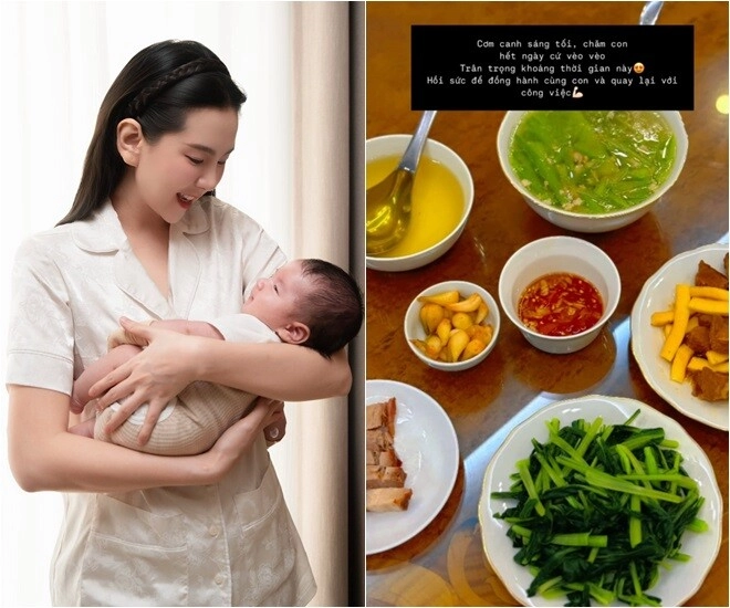 Mc mai ngọc khoe cơm canh sáng tối dù bận bịu chăm con nhỏ đổi món ngon cho ngày hè nóng nực - 1