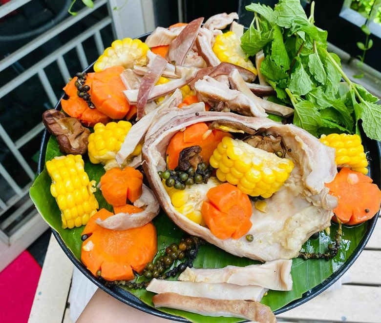 Mẹ đảm sài gòn làm dạ dày nhồi rau củ hấp giòn ngon ăn với cơm cũng hợp nhậu chơi chơi càng hay - 8