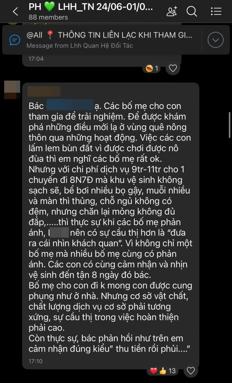 Mẹ hà nội bức xúc vì chi gần 20 triệu đồng cho con đi trại hè nhưng bé bị bắt nạt nhịn 8 ngày không đi vệ sinh - 7