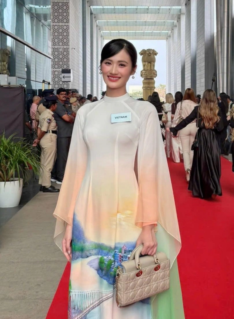 Miss world 2025 loạt trang phục đậm tinh thần văn hóa việt của hoa hậu ý nhi - 5
