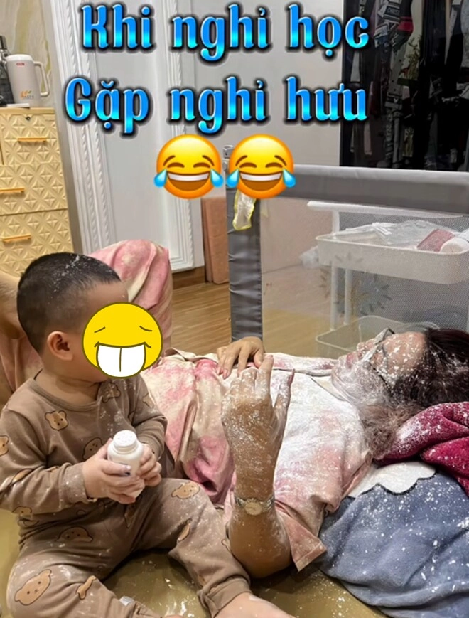 Mới nửa tháng khối nghỉ hè đã khiến bố mẹ thở oxi kêu cứu vì 1001 kiếp nạn hết tắm bùn đến lấy mỡ lợn bôi đầu - 13