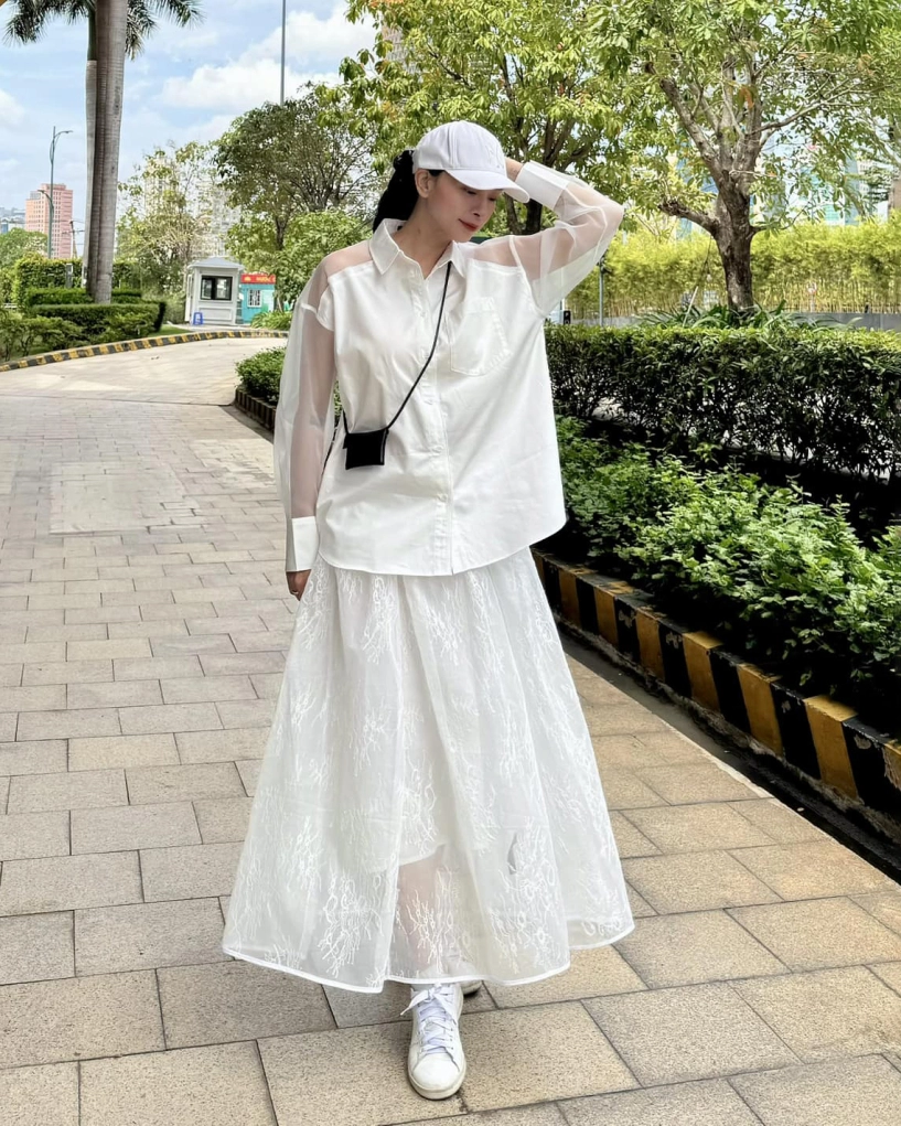 Ngô thanh vân chăm mặc giấu bụng trước nghi vấn mang bầu - 3