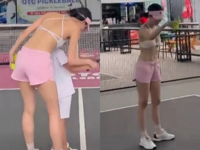 Ngọc trinh đổi gu ăn mặc sau khi bị chỉ trích vì diện đồ hở bạo đi đánh pickleball - 1