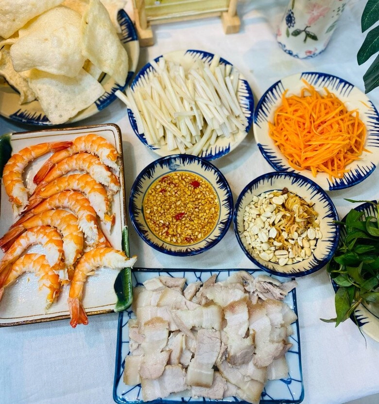 Nộm ngó sen tôm thịt giòn ngon chua chua ngọt ngọt thanh mát cho ngày hè - 7