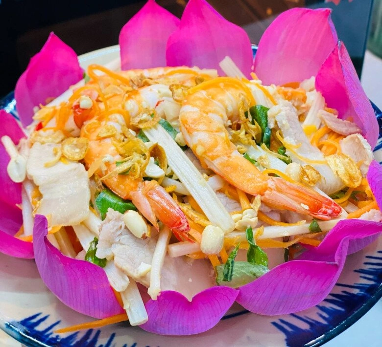 Nộm ngó sen tôm thịt giòn ngon chua chua ngọt ngọt thanh mát cho ngày hè - 10