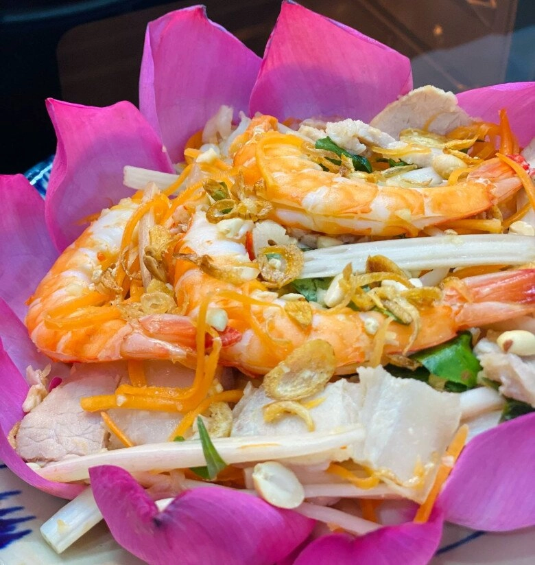 Nộm ngó sen tôm thịt giòn ngon chua chua ngọt ngọt thanh mát cho ngày hè - 11