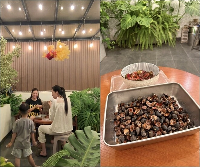 Nữ ca sĩ ở nhà hàng chục tỷ khoe bữa chill trên sân thượng có món mận ngon ứa nước miếng - 1