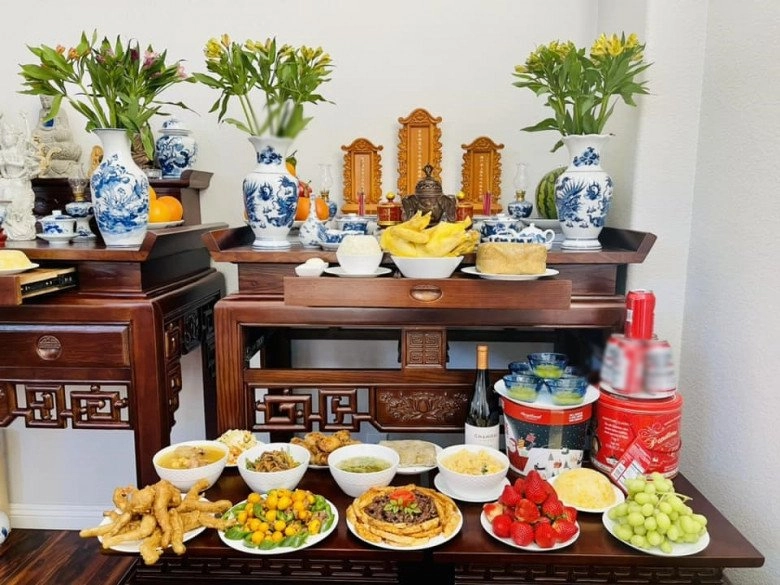 Nữ diễn viên làm dâu phố cổ chia sẻ mâm cỗ giỗ người thân tại mỹ đầy ắp món ngon - 6