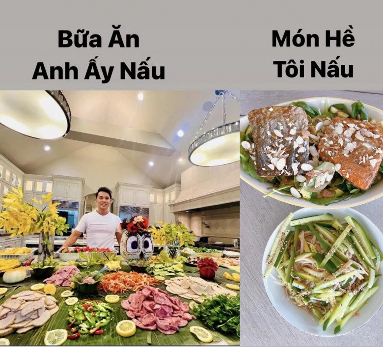 Nữ mc 3 con so sánh bữa ăn của chồng và món hề tôi nấu làm mọi người cười nghiêng ngả - 1