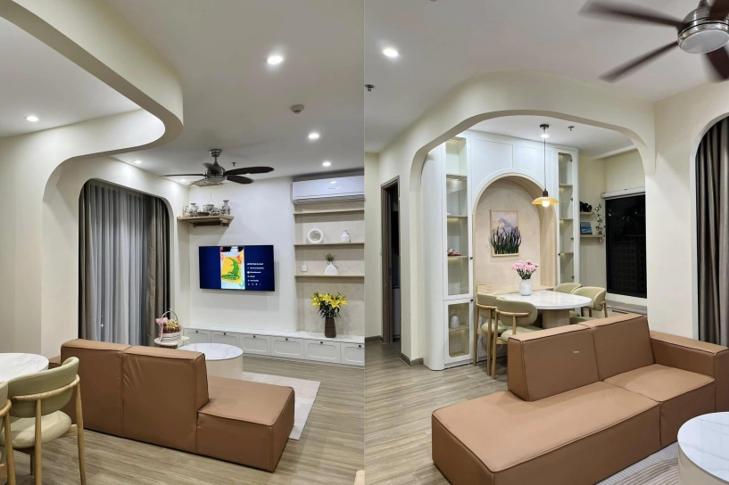 Rời nhà đất 4 tầng lên chung cư mẹ trẻ thanh hoá chi 23 tỷ đồng biến căn hộ 64m2 thành tổ ấm khiến ai nhìn cũng thích mắt - 4