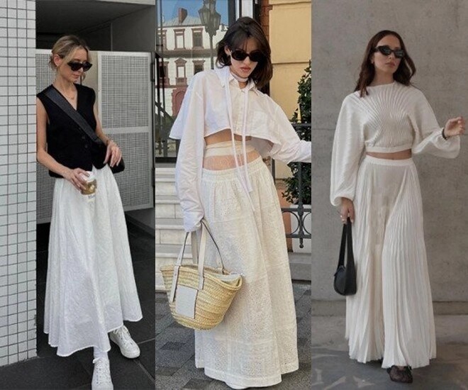 Sở hữu chân váy trắng nhưng không biết phối với gì trong tủ đồ 5 outfit cứu nguy chuẩn xinh cứ diện là đẹp - 1