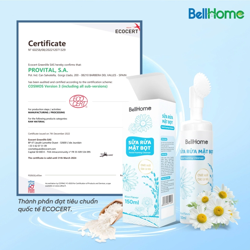 Sữa rửa mặt bọt bellhome xu hướng chăm sóc da tối giản cho người bận rộn - 3