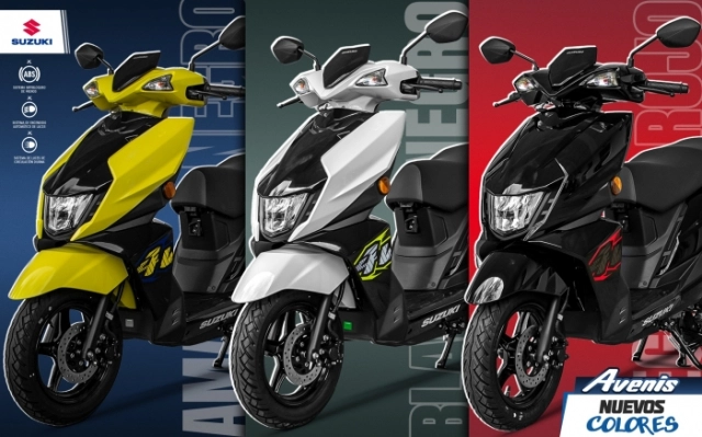 Suzuki avenis 125 ra mắt bộ 3 màu mới với phối màu rất khác biệt và thể thao - 1