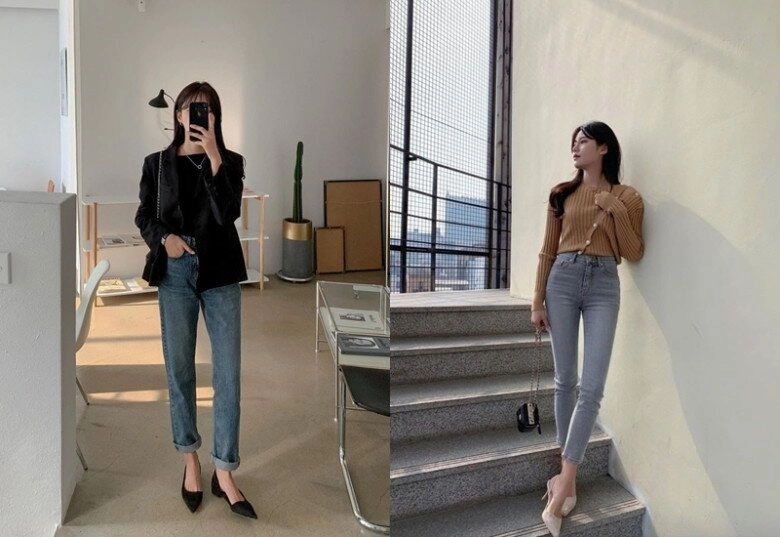 Tại sao giày thể thao giờ bị nhiều chị em xếp xó khi mặc với quần jeans gái thanh lịch mê 3 kiểu này hơn hẳn - 7