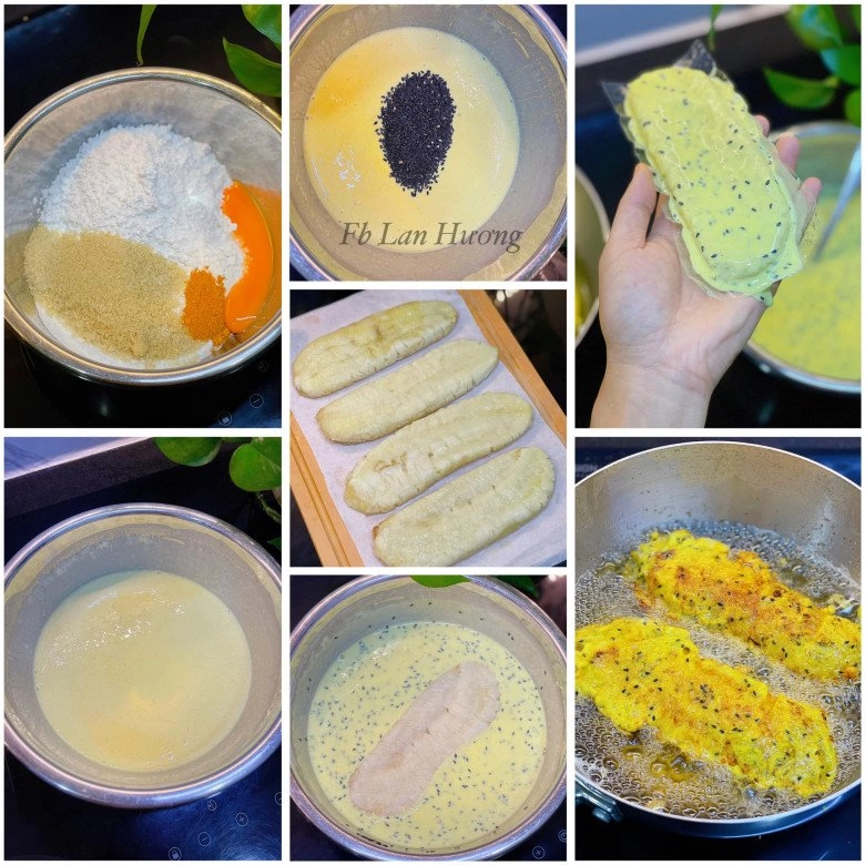 Tuyệt chiêu làm bánh chuối vàng ươm vỏ giòn rụm bên trong mềm ngọt nhìn mà ứa nước miếng - 2